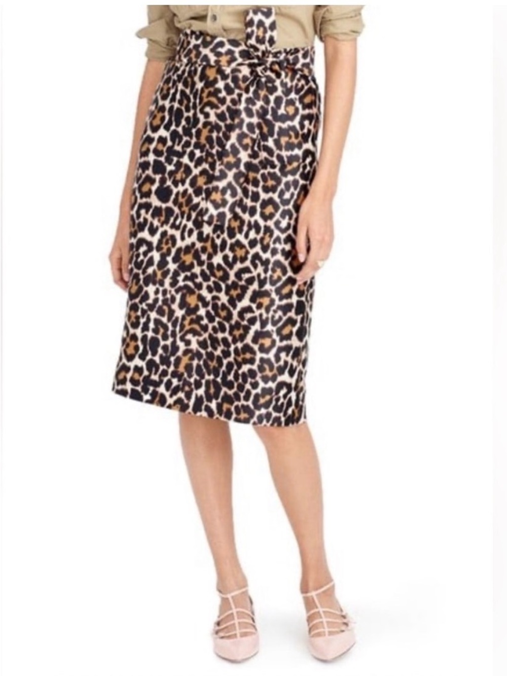 J. Crew Leopard Print Skirt Size 00 [like new condition]